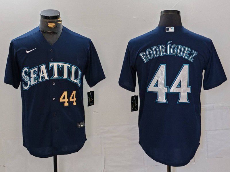 Men Seattle Mariners #44 Rodr iguez Blue Game 2024 Nike MLB Jersey style 1->seattle mariners->MLB Jersey